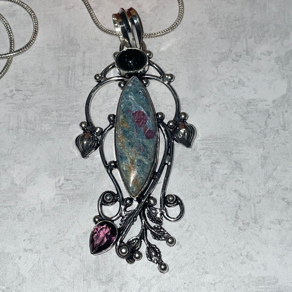 Ruby Zoisite Necklace - image 2